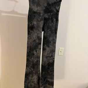 Black Tie-Dye High-Waisted Leggings
